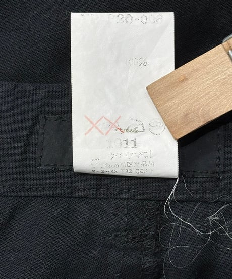 Y's yohji yamamoto コットンパンツ（YB-P20-008）