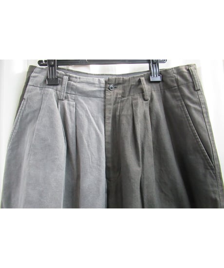 18ss yohji yamamoto pour homme バイカラー バルーンパンツ（HW-P09-801）