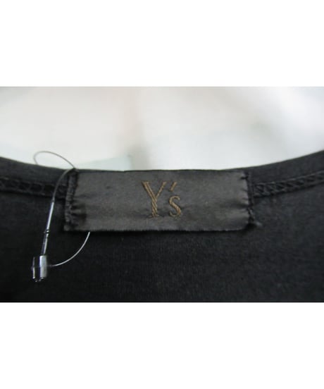 Y's for men yohji yamamoto 黒 ロゴプリントカットソー MX-T96-951