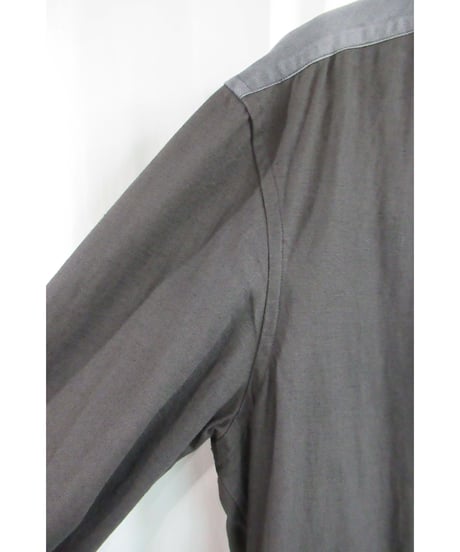 18ss yohji yamamoto pour homme バイカラーロングブラウス  HW-B07-801
