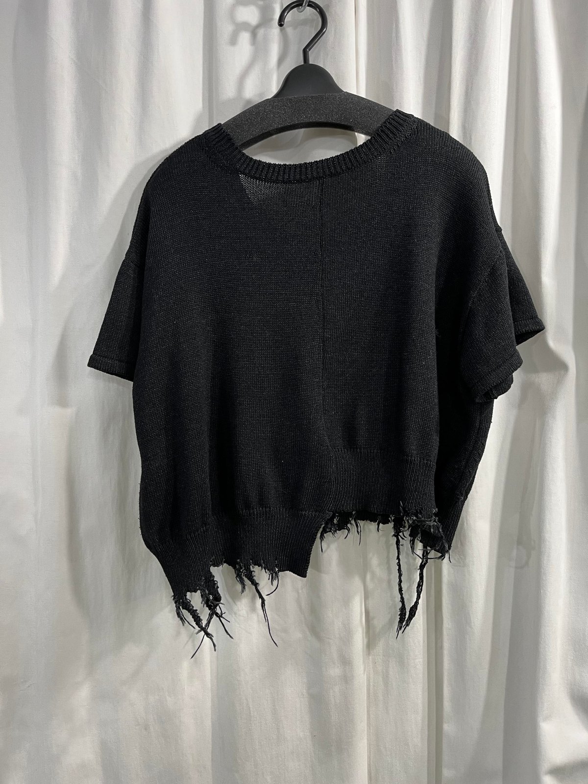 ワイズ ヨウジヤマモト 21SS ダメージ加工アシンメトリーニットベスト