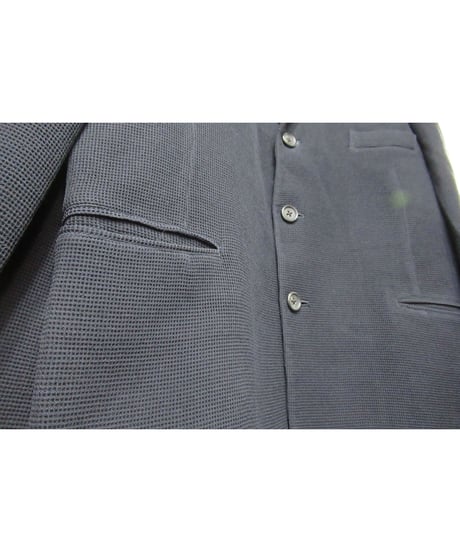 95aw yohji yamamoto pour homme vintage 鹿鳴館期 紺 ニット切替えデザインセットアップ（HE-J29-128）