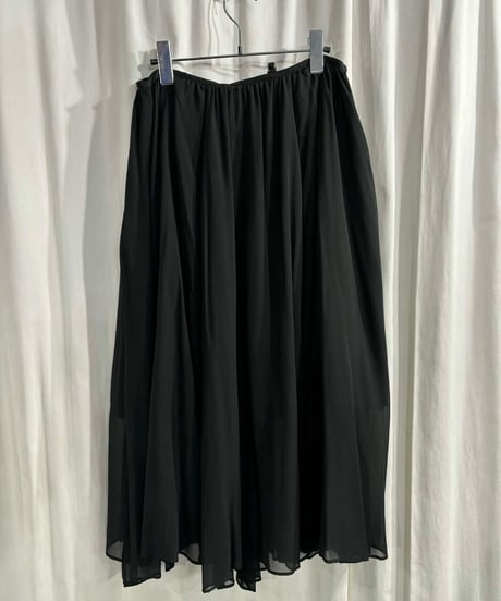 Y's レッド yohji yamamoto シルク ロングスカート（RV-S59-426）