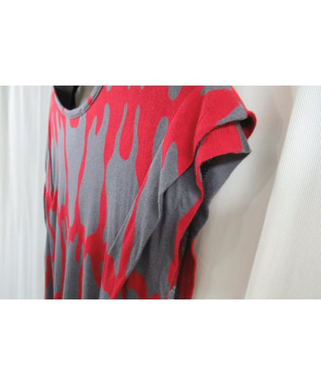 LIMI feu yohji yamamoto 袖デザインノースリーブカットソー（LO-T46-059）