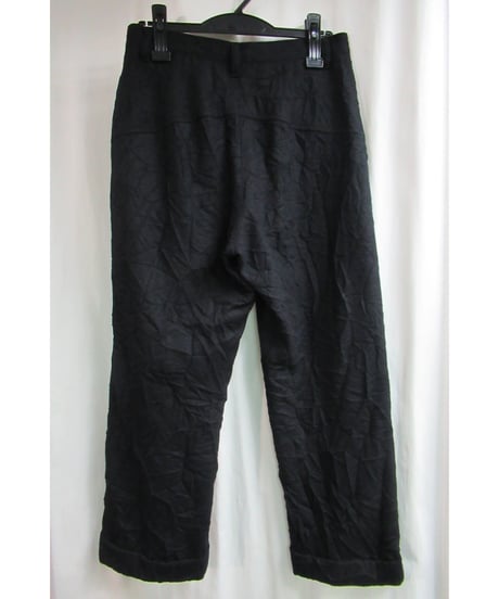 Y's yohji yamamoto シワ加工シンプルパンツ YT-P39-134