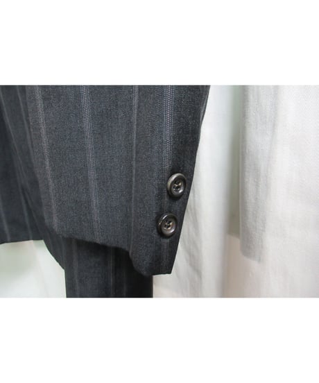 レア 80’s COMME des GARCONS HOMME PLUS プリーツ襟デザインセットアップ PJ-11067M