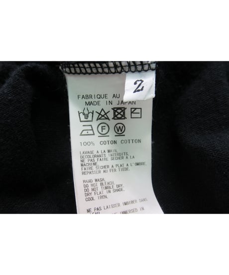 BLACK and BLACK yohji yamamoto +noir 【Y】ワッペンデザイン 半袖カットソー ND-T77-072