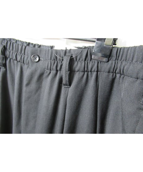 17ss yohji yamamoto pour homme ２タック テーパードパンツ（HD-P19-100）