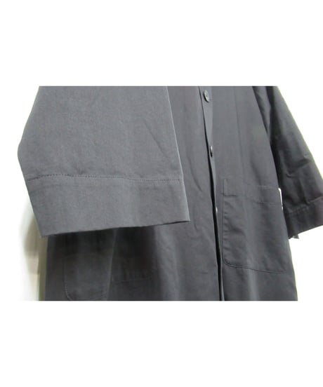 19ss yohji yamamoto pour homme  スリーブ パチポケットデザイン ロングコート（HH-C09-039）