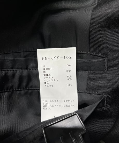 2020SS yohji yamamoto pour homme 刺繡ドクタージャケット（HN-J99-102）