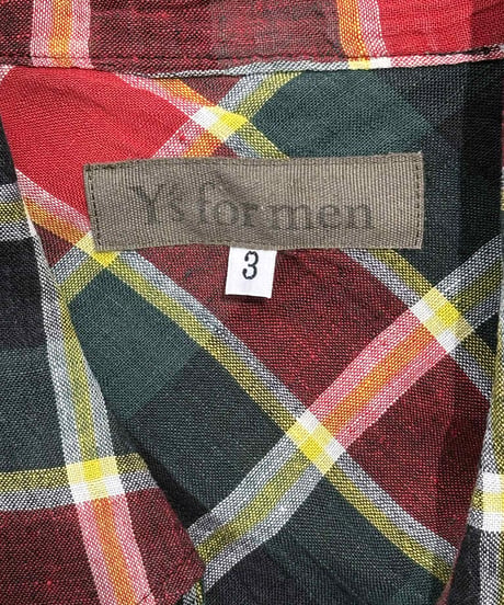 Y's for men yohji yamamoto ブラウス（M-B-198xxx）
