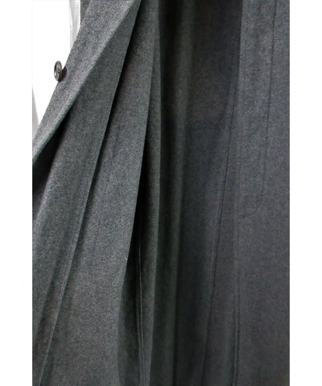 激レア AD1994 COMME des GARCONS HOMME PLUS 縮絨 フライフロント 切りっぱなしロングコート XC-02003M