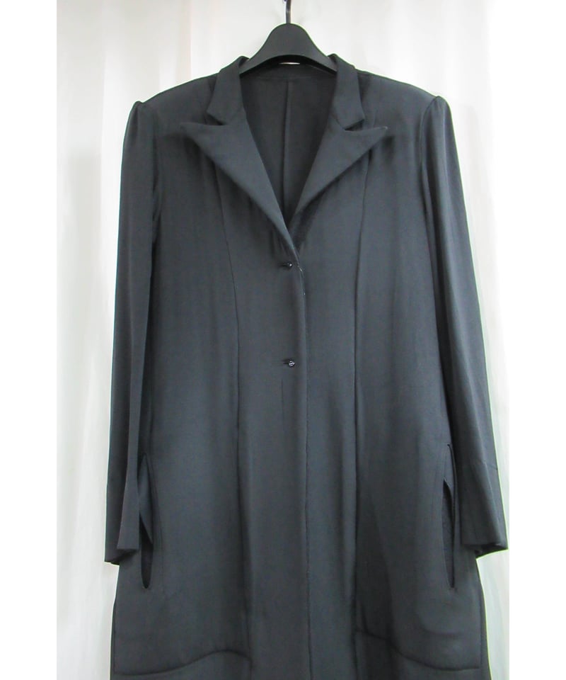 96AW Yohji Yamamoto シルク ロングジャケット