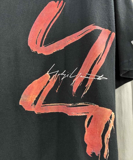 2022AW yohji yamamoto pour homme ロゴプリント半袖Tシャツ（HE-T96-980）