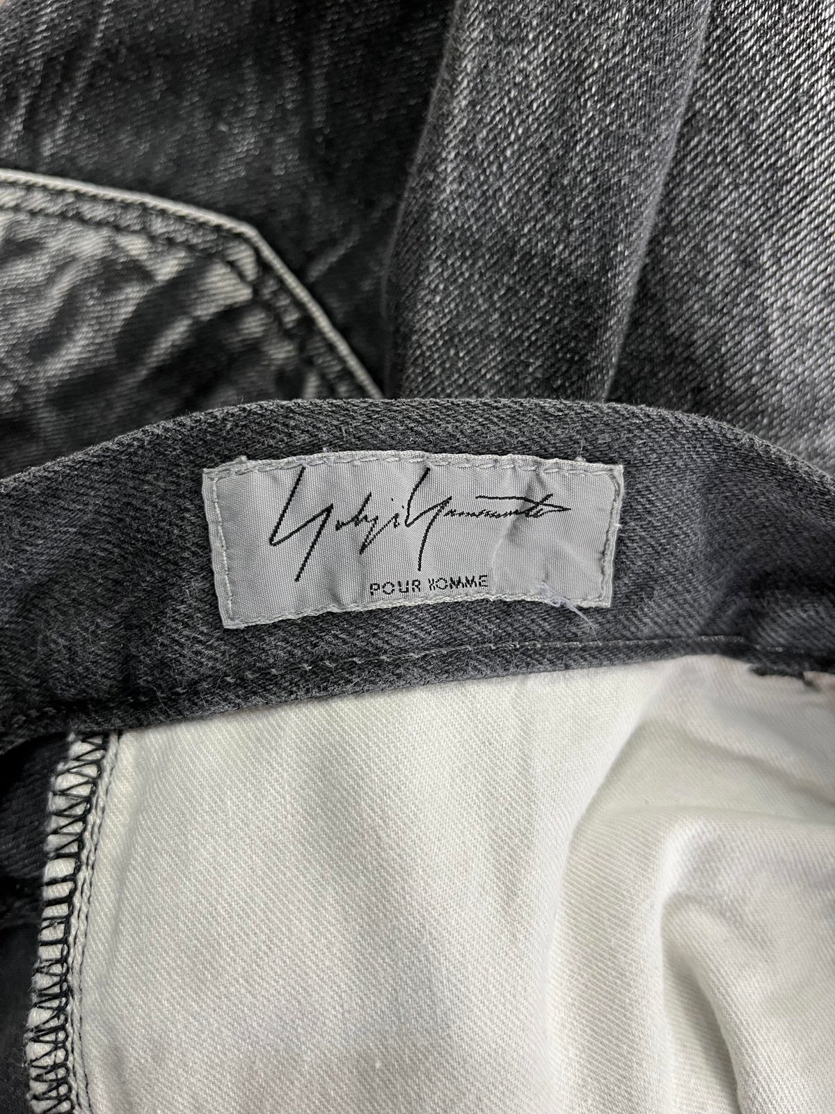 パンツ 2002aw yohji yamamoto pour homme pants 2002AW yohji yamamoto pour homme デザインデニムパンツ（HM-