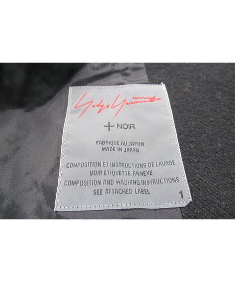 10aw yohji yamamoto +noir ニット切替デザインコート NC-C06-103
