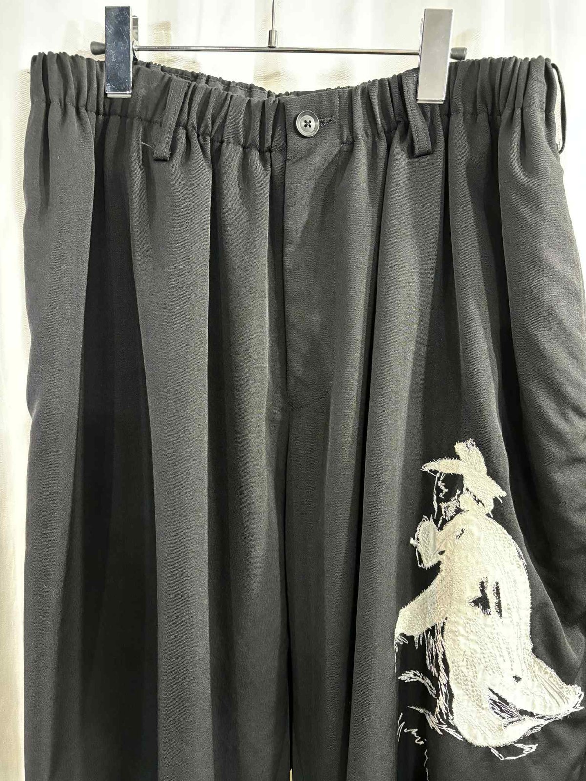 2020SS yohji yamamoto pour homme 刺繡パンツ（HN-P19-1