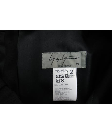 19aw yohji yamamoto POUR HOMME ラップデザインパンツ HC-P25-100