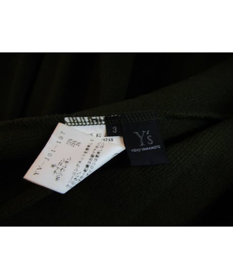Y's yohji yamamoto カーキ ニットロングジャケット YV-J01-157