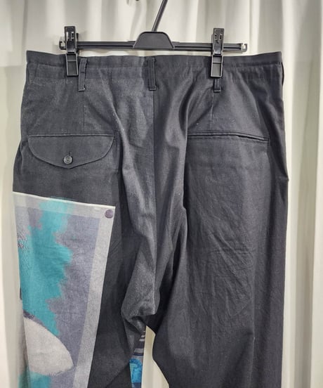 2020aw yohji yamamoto pour homme プリントデザインパンツ (HR-P77-878)