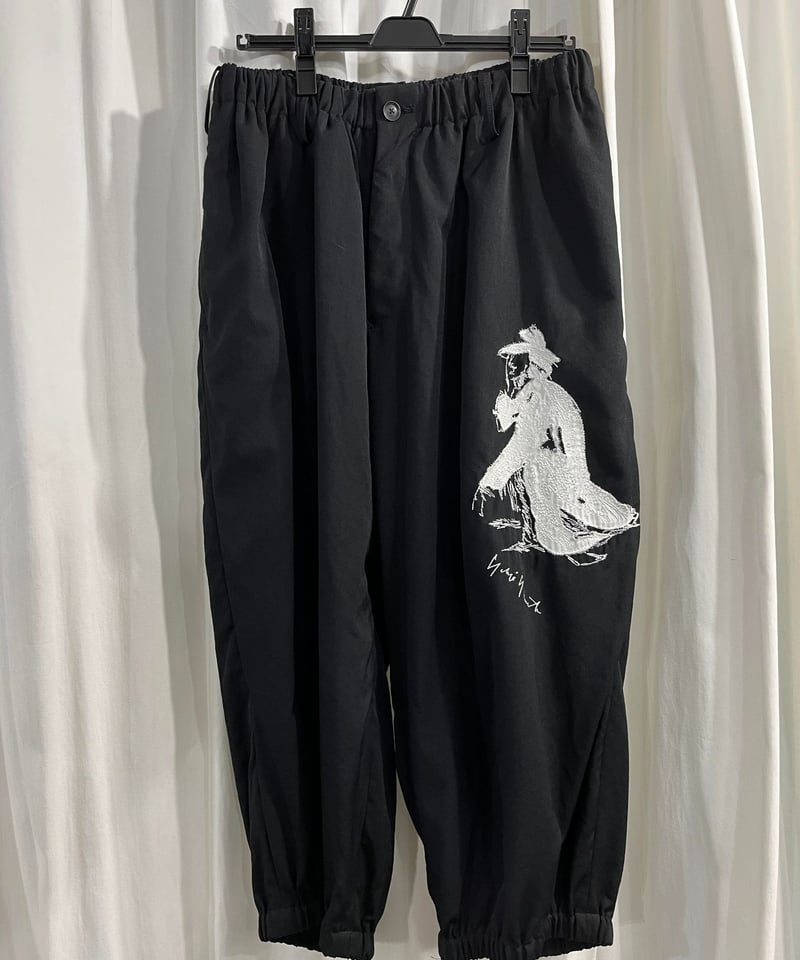 2020SS yohji yamamoto pour homme 刺繡デザインパンツ（HN-P