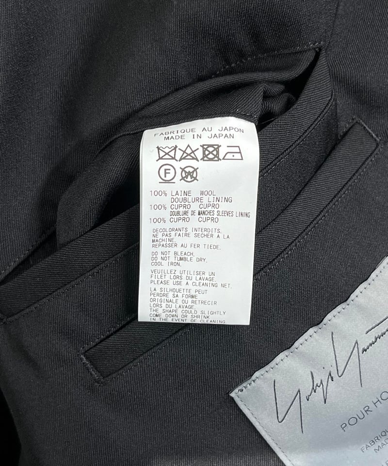 2023SS yohji yamamoto pour homme ボタンビッグジャケット(HZ 2023SS yohji yamamoto pour homme ボタンビッグジャケット(HZ