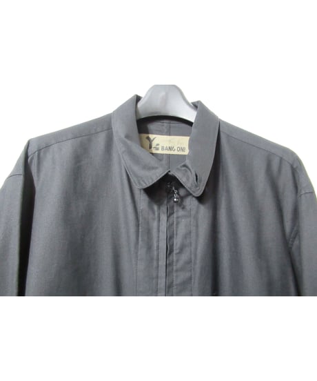 Y's BANG ON! yohji yamamoto ダブルファスナー スタンドカラーデザイン ロングブラウス（YA-B55-047）