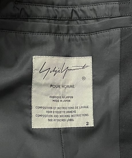 2018AW yohji yamamoto pour homme ジッパージャケット（HV-J48-100）