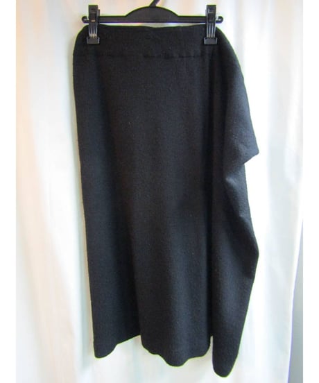 Y's yohji yamamoto サイドドレープニットボックススカート YO-T43-541