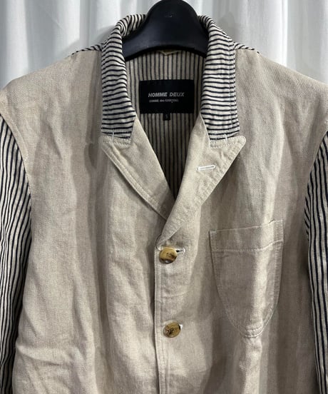 AD2013 HOMME DEUX COMME des GARCONS 麻ジャケット（DM-J085）