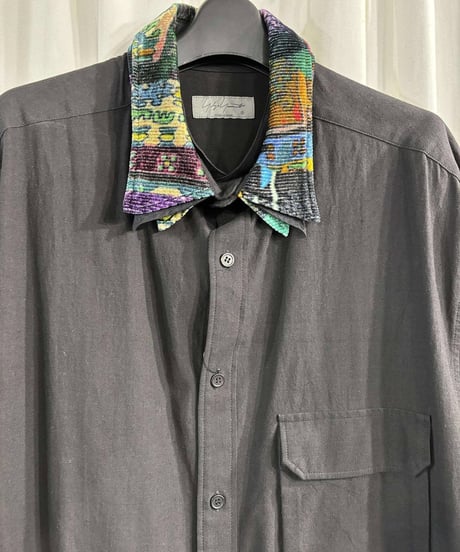 2019SS yohji yamamoto pour homme 襟脱着 ブラウス（HH-B68-047）