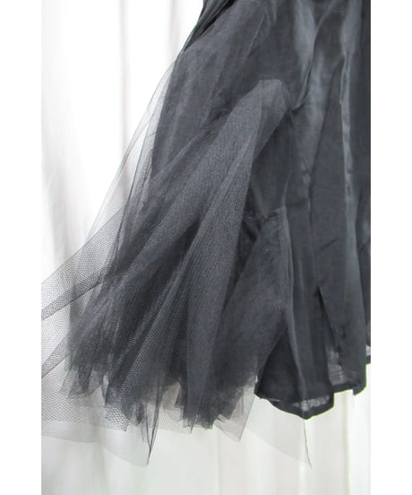 レア AD1988 COMME des GARCONS NOIR 変形チュールフレアスカート AO-15001S