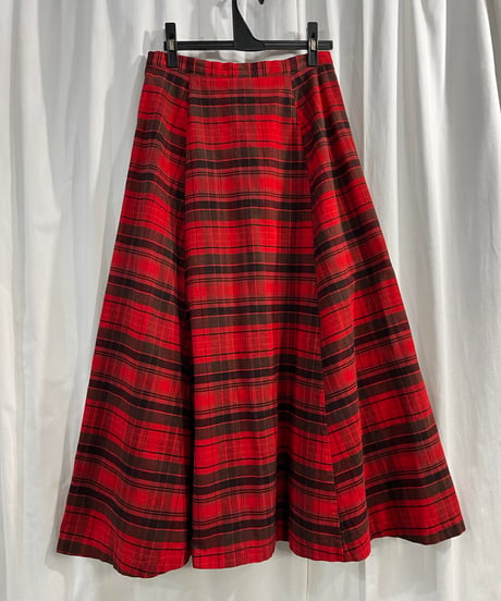Y's yohji yamamoto タータンチェックロングスカート（YN-S13-046）