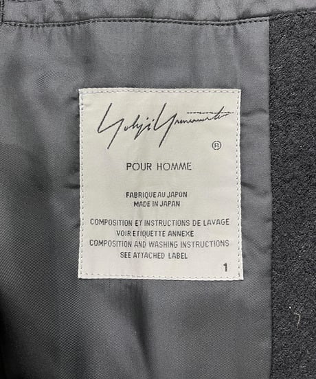 2018AW yohji yamamoto pour homme ストール付プリントジャケット（HV-J36-813）