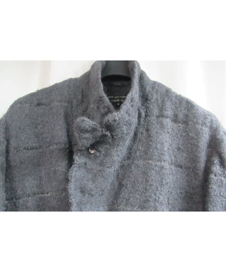 AD2004 COMME des GARCONS HOMME PLUS グレー 縮絨 デザインジャケット PN-J008