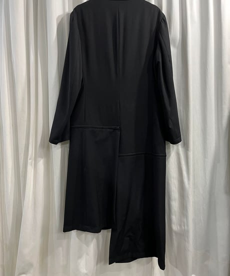2019AW yohji yamamoto pour homme ファスナーデザイン アシメトリーロングジャケット（HC-J16-100-2）
