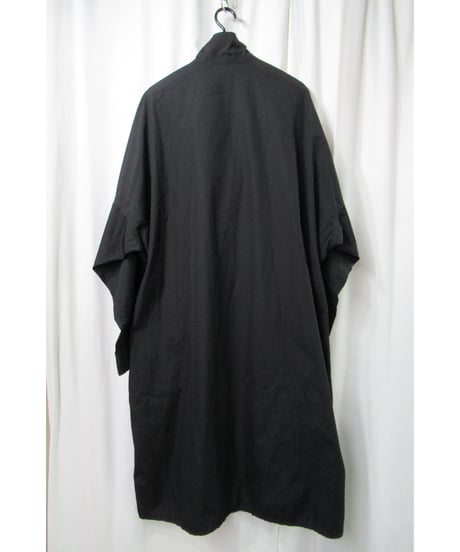 20ss yohji yamamoto pour homme スタンドカラー ダブルファスナーデザイン ロングブラウス（HN-B05-001）