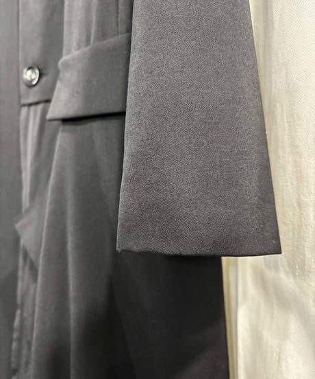 Y's yohji yamamoto ノーカラ－ロングジャケット（YE-J14-100）