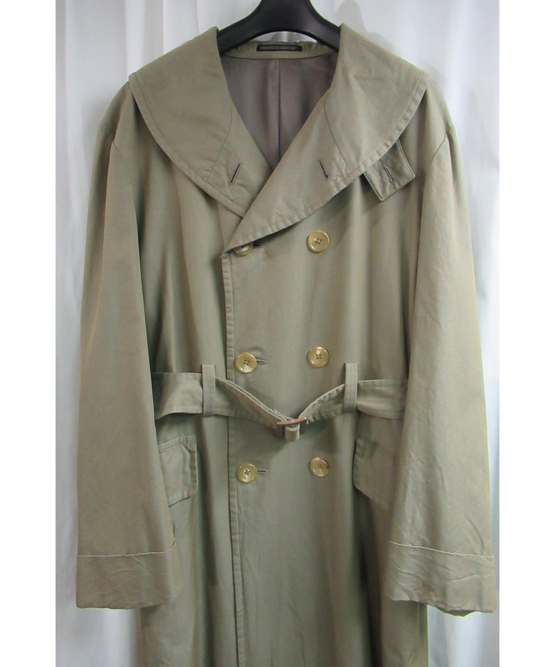 yohji yamamoto pour homme ベージュ へちま襟ロングコート HB-C0