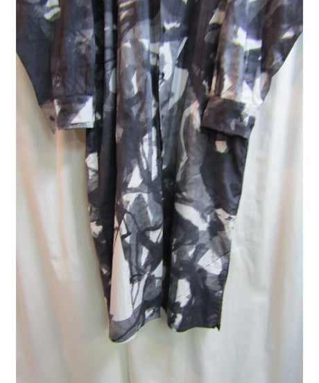 19ss BLACK Scandal yohji yamamoto メッセージロングブラウス NH-B29-041
