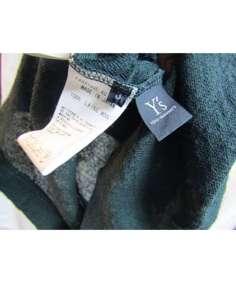 Y's yohji yamamoto カーキ シンプルロングニット YN-T71-977
