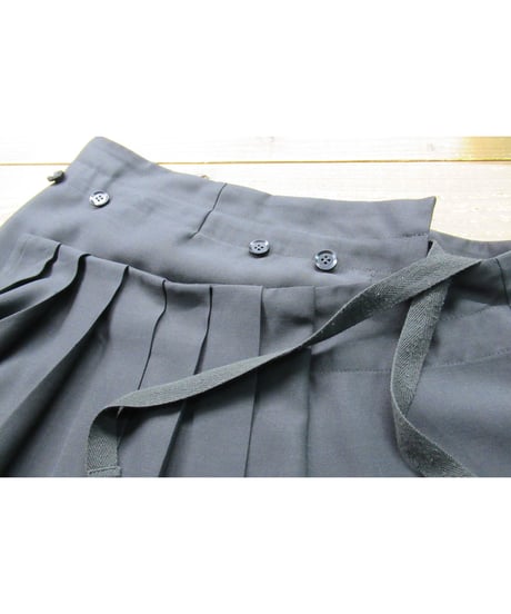 yohji yamamoto femme プリーツデザイン 巻きスカート（FR-S26-126）
