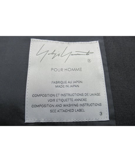 レア 21aw yohji yamamoto pour homme バック刺繍デザインジャケット（HX-J49-130）