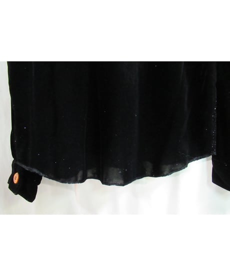 AD2002 COMME des GARCONS HOMME PLUS ラメ混ベロア 変わりボタンブラウス PG-B031