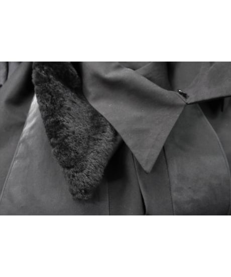 新品 レア 07aw yohji yamamoto famme  黒 羊毛 ロングジャケット FX-J11-001