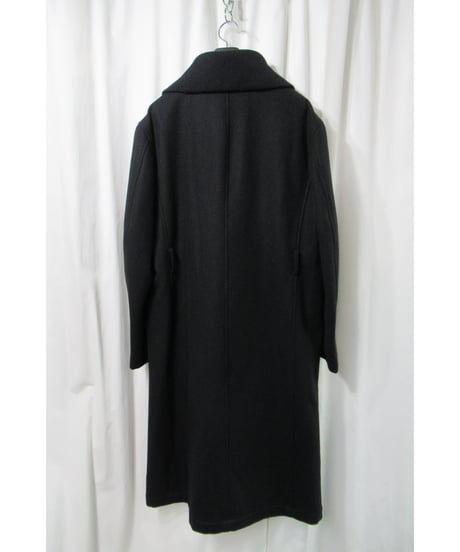 90’s Y’s for men yohji yamamoto pour homme vintage 襟リブニット切替えデザイン ロングコート （MG-C04-119）