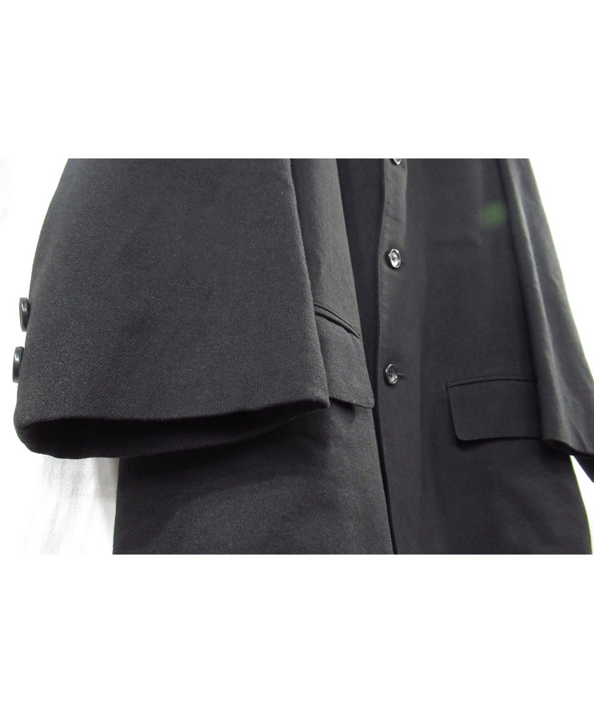 アルマーニコレッツォーニ　ジャケット　花柄　立体花デザイン　ジャガード　黒　40 Y's for men yohji yamamoto 4つボタン フラップポケット