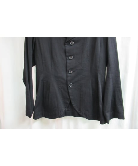Y's yohji yamamoto 黒 コットンデザイン燕尾ジャケット YE-J01-025