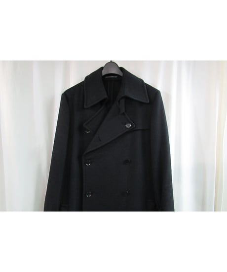 yohji yamamoto +noir 裾プリーツデザインハーフコート NP-C02-106