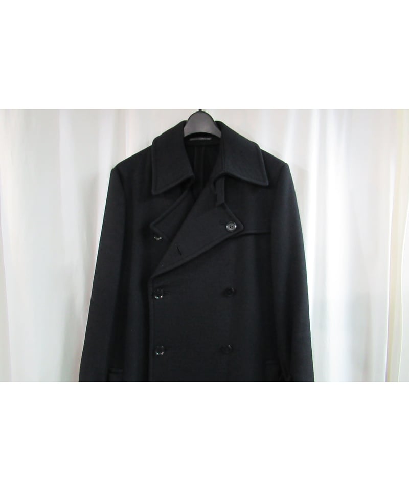 yohji yamamoto +noir 裾プリーツデザインハーフコート NP-C02-106